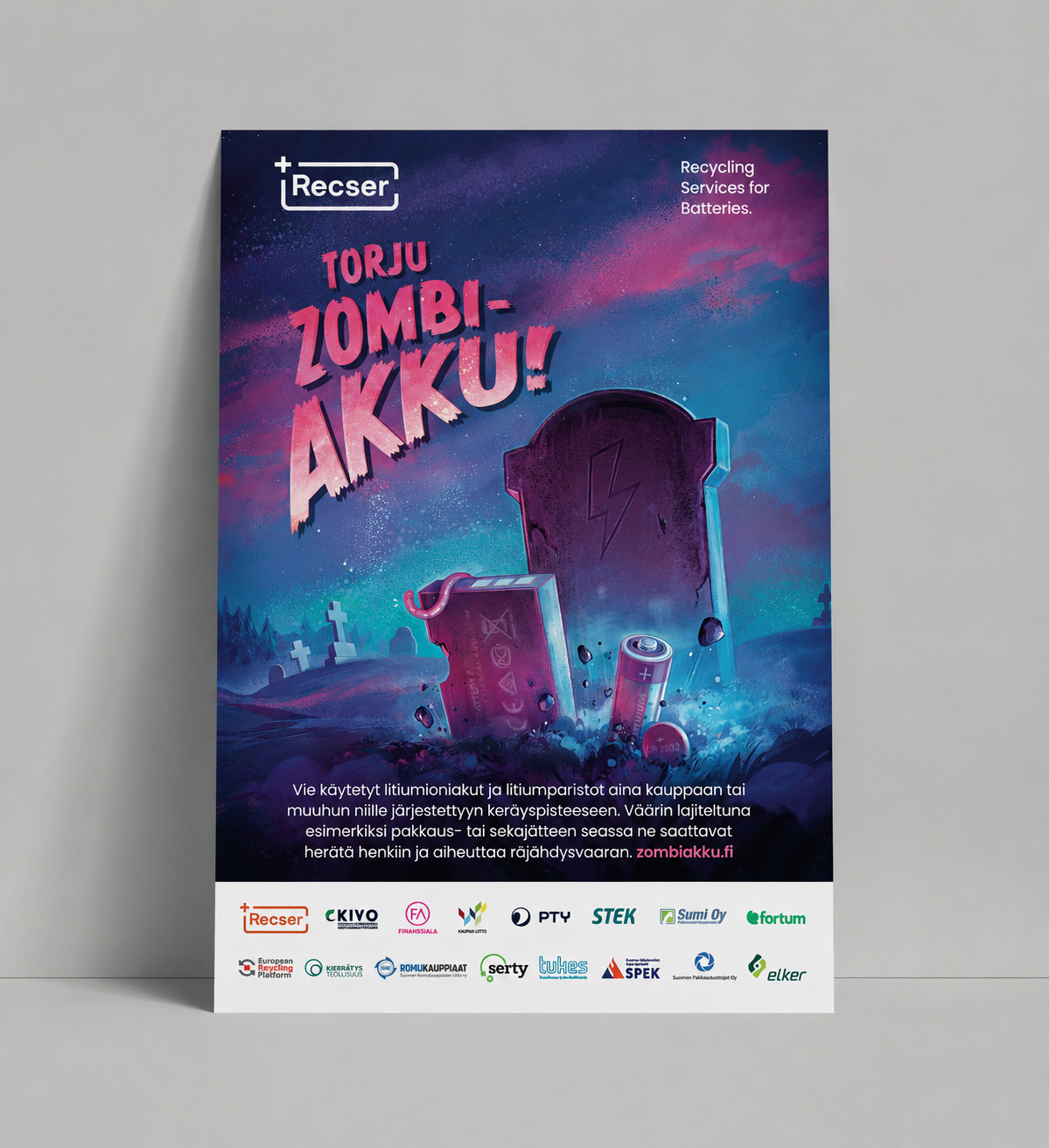 Kampanjajuliste A4 – Torju zombiakku